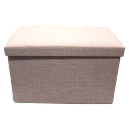 [RHHX12-49/ZY-132 / HHHF-IDFN-23008] Royal Homes Storage Foot Stool 19x12 In. Linen Design