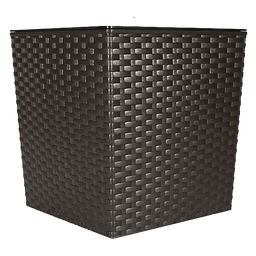 [MCX082000] ****Rey Planter Square Rattan Style 7.5in