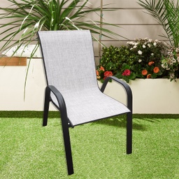 [WMTC-012 RHOSC19871] Mobel Outdoor Sling Chair Light Grey