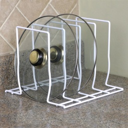 [PR30370] Home Basics Pot Rack / Lid Organizer White