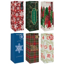 [CBGBACD-6] Edg Wine Gift Bags, Assorted