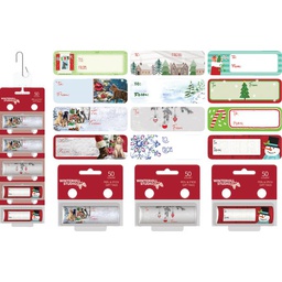[CTGR50CS-7] Edg Paper Images Christmas Gift Tags (50-Pack)