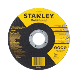 [STA8070] ****Stanley Type 41 Multi-Material Extra-Thin Cutting Disc 4.5 x 1/25 x 7/8 In.