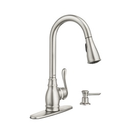 [CA87003SRS] Moen Anabelle One-Handle High Arc Pulldown Kitchen Faucet, Spot Resist Stainless