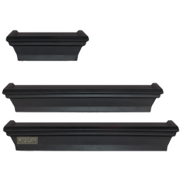 [KCWF202116] ****Kenneth Cole Wooden Wall Shelf 3-pack, Black