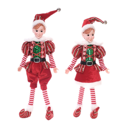 [831-XMTX254-1039] Miro Hanging Elf Ornament 46cm 18 In.