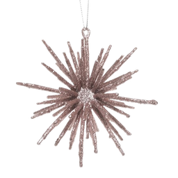 [831-XMTX215-1293Z1] Miro Christmas Ornament 11x11x5cm Champagne