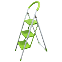 [981-90108160] Max Motor 3-Step Ladder, Blue / Green / Pink