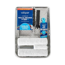 [889905980] Valspar Walls, Ceilings and Trim+ Microfiber Paint Roller Kit (8-Piece)