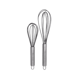 [BS40091] ****Baker's Secret 2pcs Silicone Whisk Set 8 In. &amp;10 In. (21cm/26cm)