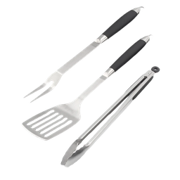 [BS40891] Baker's Secret 3pc BBQ Tool Set (Spatula, Fork, Tongs)