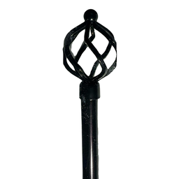 [722-A1012-4884BLK-P CHCR28529 / 1434289] Classy Homes Curtain Rod 48-84 In., Black - Painted