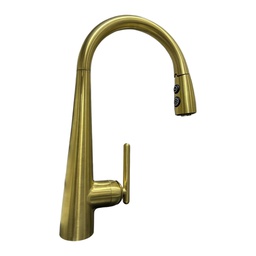 [GT529SMBG / GT529-SMBG] Pfister Lita 1-Handle Pull-Down Kitchen Faucet With Soap Dispenser, Brushed Gold