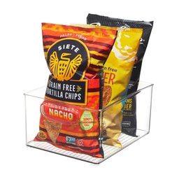 [63898ES / 63898] iDesign Linus Kitchen Bin 10 x 8 x 5 In. Clear3