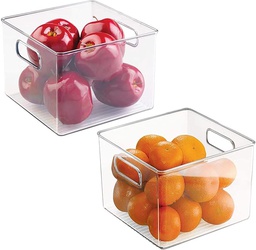 [71230ES / 71230] iDesign Fridge &amp; Freezer Bin 8 x 8 x 6 In. Clear