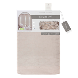 [WDPT41701A] Genera Jacquard Room-Darkening Curtains 38 x 84 In. Taupe x2