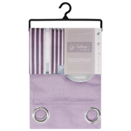 [WPSG39741FBC] Stripen Grommet Window Curtain Panel 55 x 90 In. Lavender