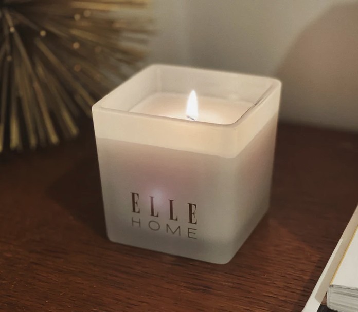 Elle Home Cotton Vanilla Scented Candle