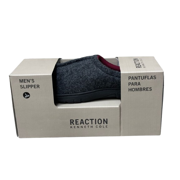 Kenneth Cole Men Mule Slipper Charcoal, Medium