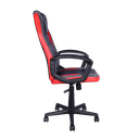 Mobel Executive Gaming Chair, Padded Arms, Black/Red/Grey (Weight Limit 220lb)