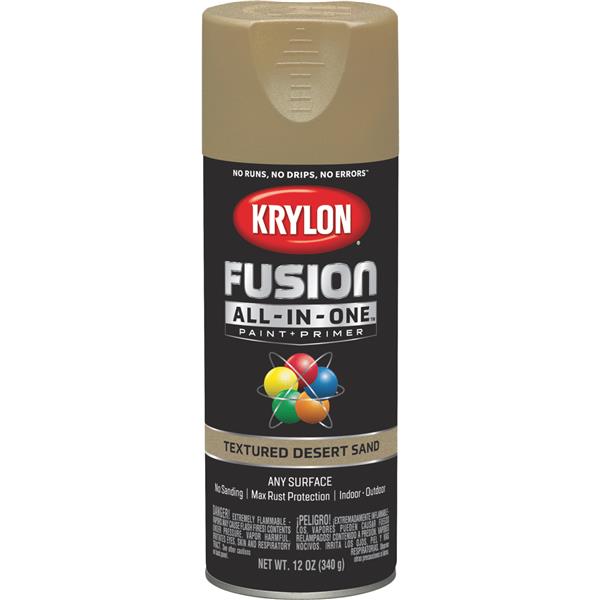 ^Krylon Fusion All-In-One Textured Spray Paint &amp; Primer, Desert Sand