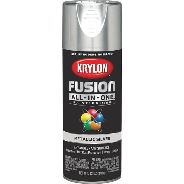 ^Krylon Fusion All-In-One Metallic Spray Paint &amp; Primer, Silver