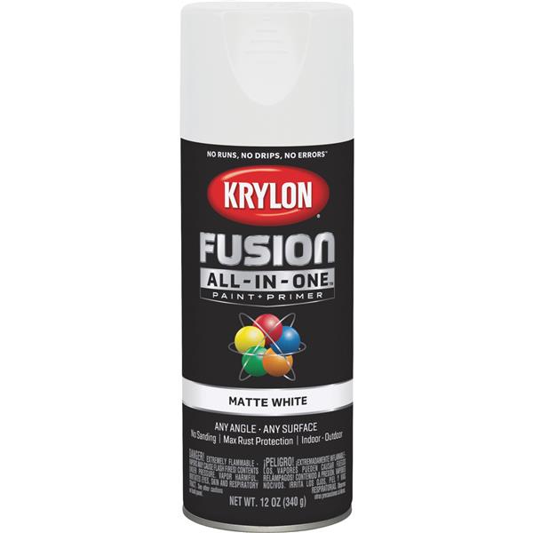 ****Krylon Fusion All-In-One Matte Spray Paint &amp; Primer, White
