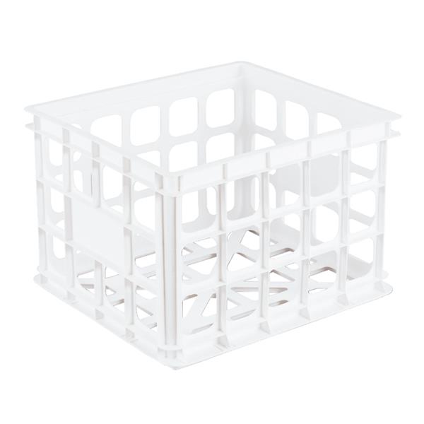 Sterilite Storage Crate 13.75 x 10.5 x 15.25 In., White