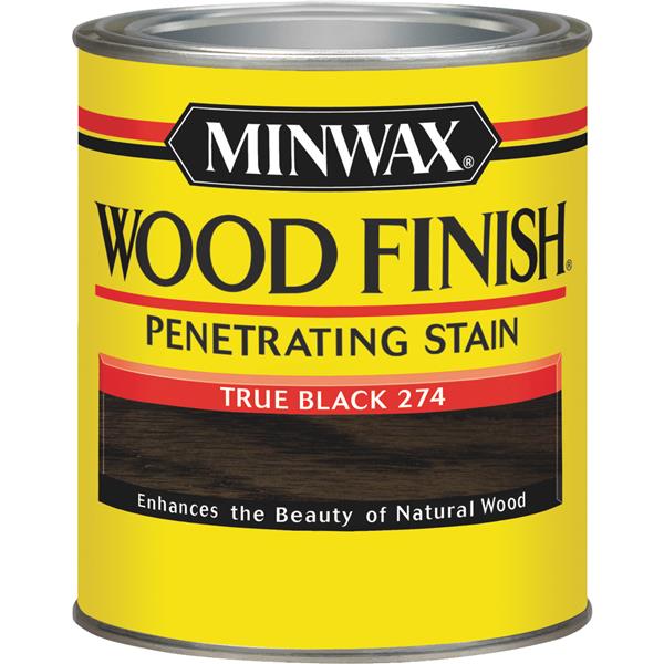 ****Minwax Wood Finish Penetrating Stain, True Black, 1 Qt.