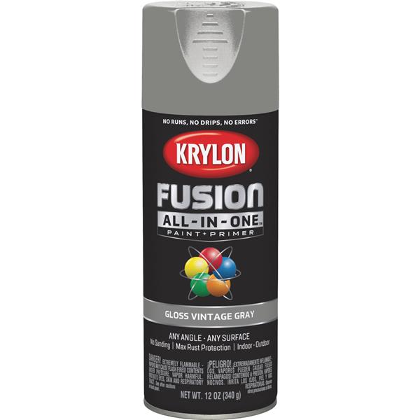 ****Krylon Fusion All-In-One Gloss Spray Paint &amp; Primer, Vintage Gray