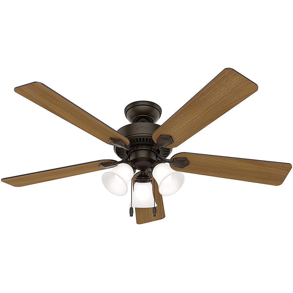 Hunter Ceiling Fan Swanson 52 In., New Bronze. (C.F.M - 2396)