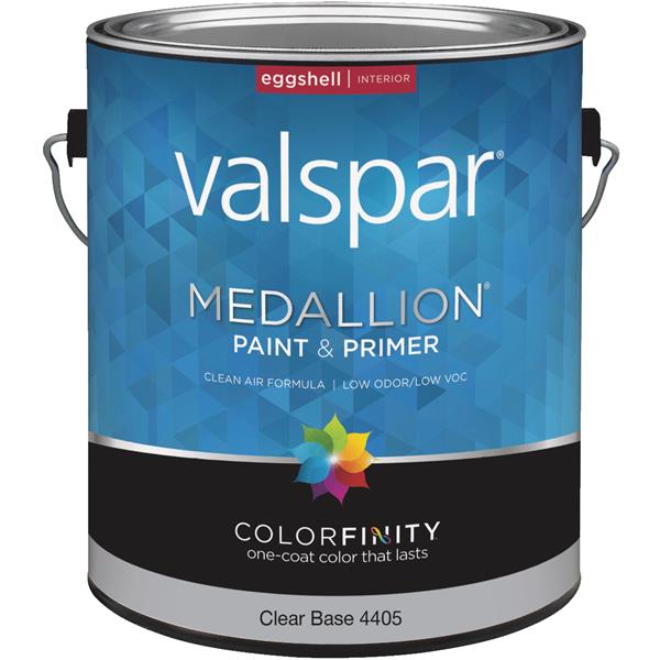 ****Valspar Medallion 100% Acrylic Paint &amp; Primer Eggshell Interior Wall Paint, Clear Base, 1 Gal.