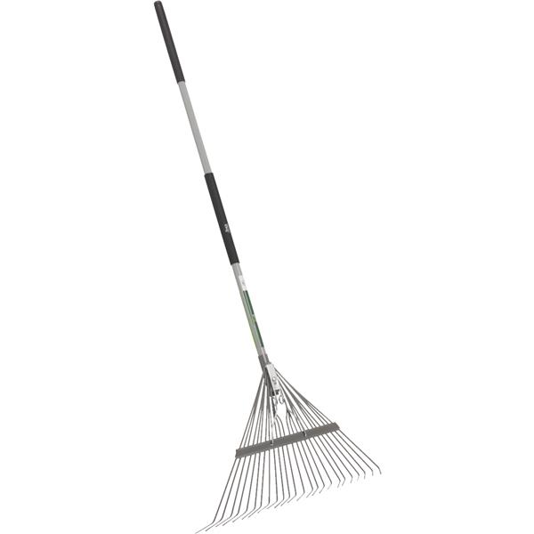 ****Best Garden Steel Leaf Rake 24 In. with 50 In. Fiberglass Handle (24-Tine)