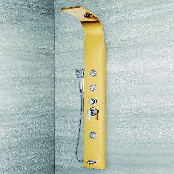 Royal Homes Shower Panel 304 Stainless Steel 150x22cm, Gold