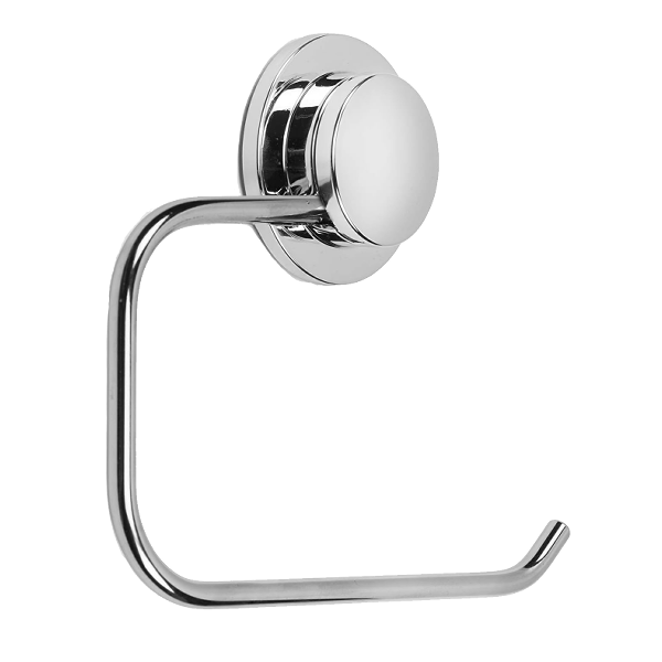 Elle Home Stick 'n Lock Toilet Roll Holder, Satin Nickeljio