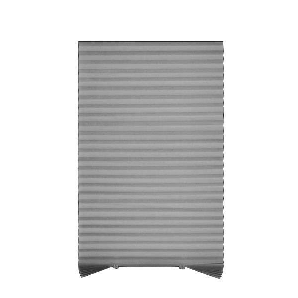 ****Kenneth Cole Temporary Pleated Blinds 29 x 90 In., Grey