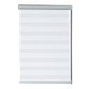 Kenneth Cole Luxury Zebra Blinds 29 x 90 In. (Blackout), White