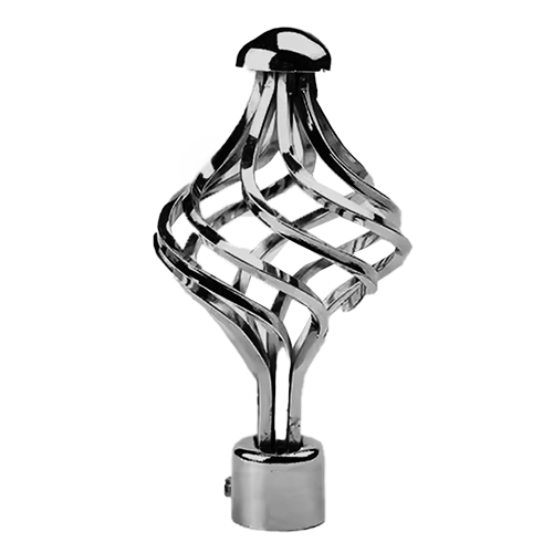 Classy Homes Curtain Rod 48-84 In., Blacksilk - Plated