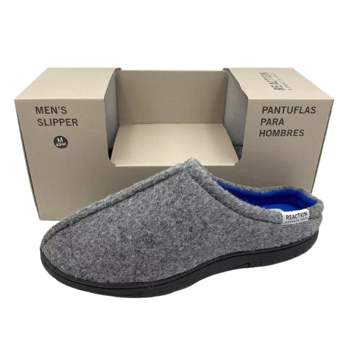 ****Kenneth Cole Men Mule Slipper Grey, Medium