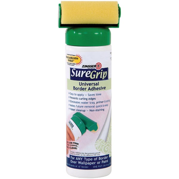 Zinsser SureGrip Universal Border &amp; Wall Covering Adhesive 16 Oz.