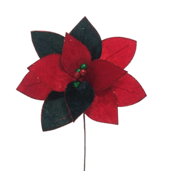 ****Miro Christmas Poinsettia 30cm, Red-Green