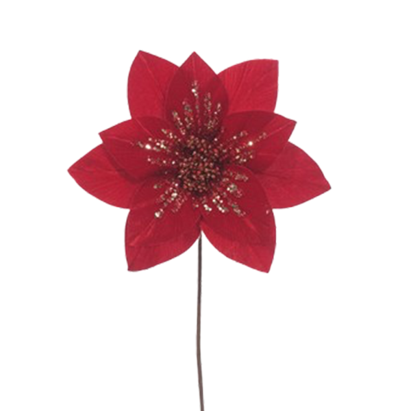 ****Miro Christmas Poinsettia Stem 5