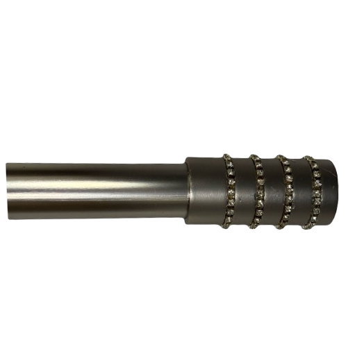 Classy Homes Curtain Rod 28-48 in Double Black Nickel 25/28