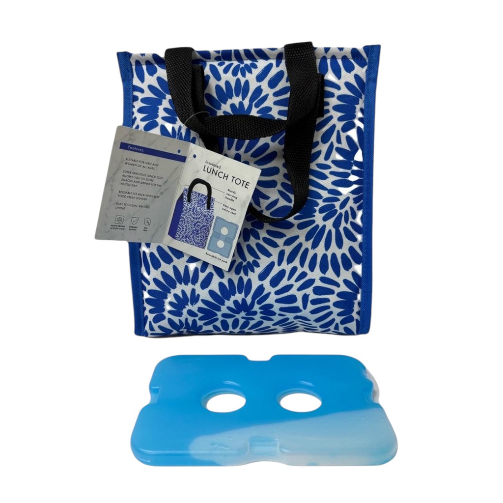 ****Manna Handled Velcro Lunch Bag With Ice Pack - Swirl