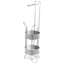 Royal Homes Freestanding Toilet Paper Holder, Diamond/ Chrome