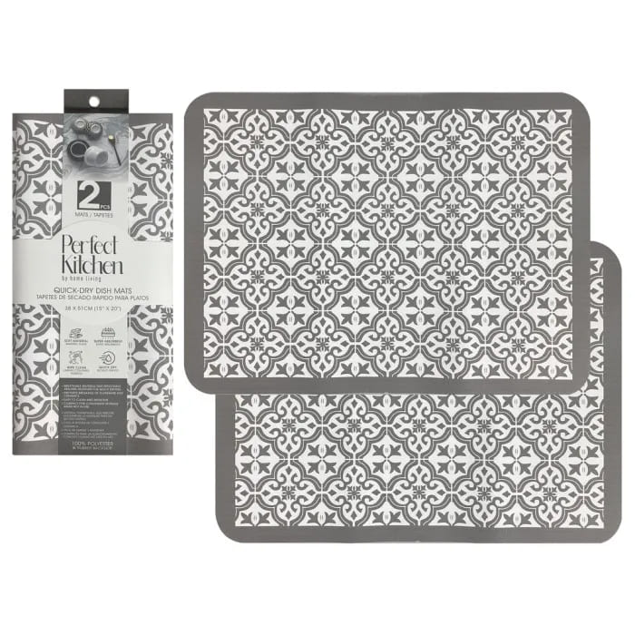 Perfect Kitchen Quick-Dry Mats (2pc Set)