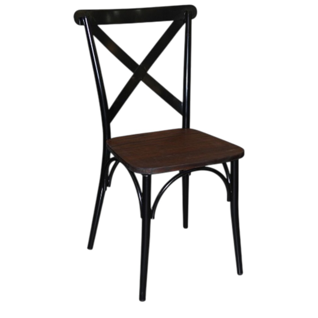 Mobel Crossback Dining Chair, Black