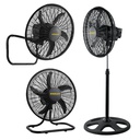 Stanley Pedestal Fan 3-In-1 Function 18 In. 3-Speed, Black