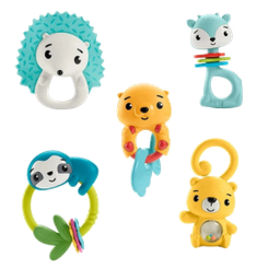 [821-HJW11ABC] Mattel Fisher-Price Animal-Themed Baby Toy Rattle