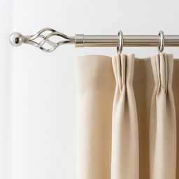 [HHHD-CTRD-01117 (RH091-120S-P) CHCR30036] Classy Homes Curtain Rod 66-120 in Double Silver 16/19